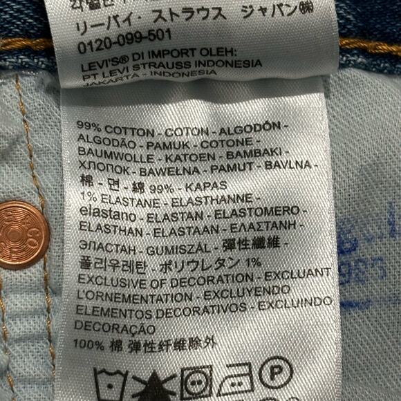 Levi's 501 NWT Long Length Raw Hem Shorts - size 34 - Picture 4 of 5